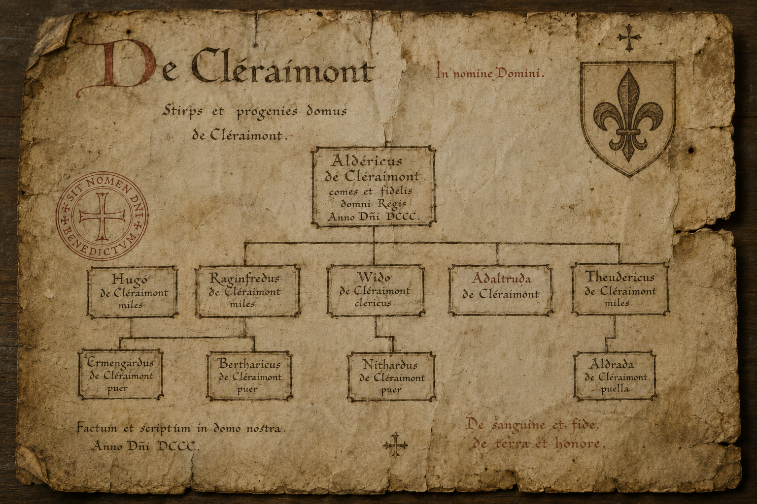 Rodokmen rodu de Cléraimont
